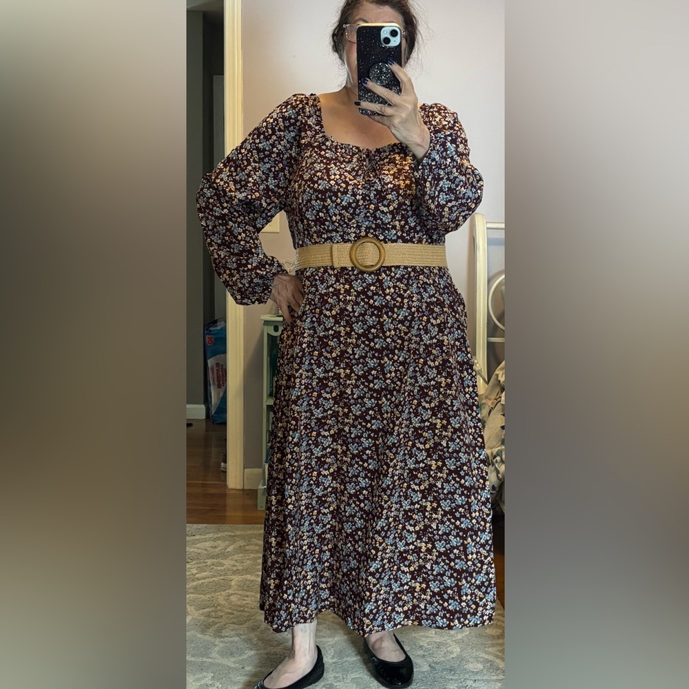 BloomChic Floral Print Maxi Dress size 1X (14-16) - Picture 12 of 16